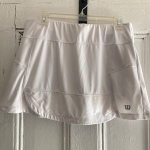 Wilson white tennis skirt.